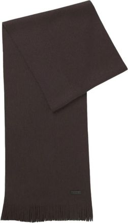 HUGO BOSS Albas Sjaal - unisex - Wintersjaals - Bruin - ONE Size - Wol - Accessoires