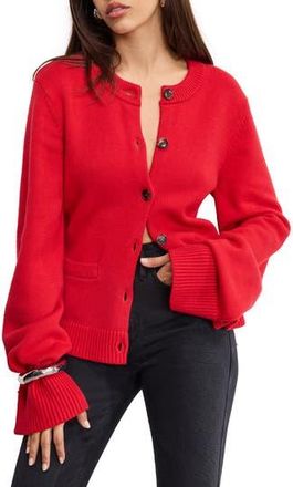 Good American Cardigan in Chili001 at Nordstrom Rack, Size X-Small