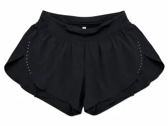 lululemon Womens Fast And Free High Rise Split Short In Black