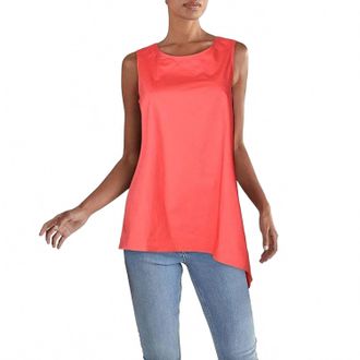 Alfani Mid-Summer Oversized Blouse In Cranberry Spice
