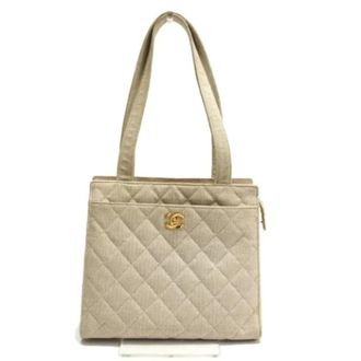Chanel Pre-owned Tela borse-chanel - - Pre-owned - Donna - Beige - ONE SIZE