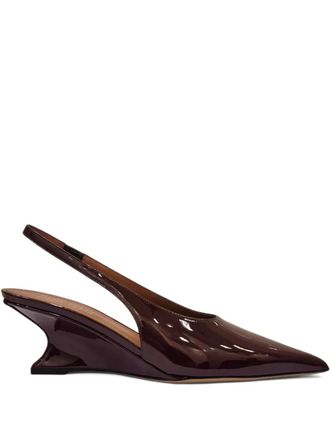 PARIS TEXAS 50mm Nina slingback pointed pumps - Bruin