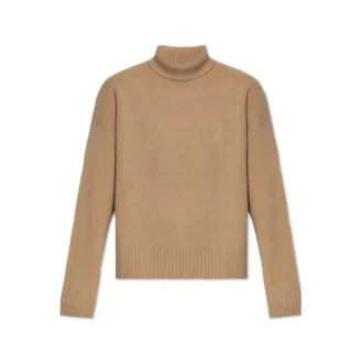 Ami Truien & Vesten, Dames, Beige, M, Wol, Coqueline Turtleneck