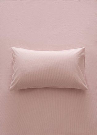 Mango Federa per culla a righe sottili in cotone tinto in filo pompelmo - Home - 30x50cm - MANGO HOME