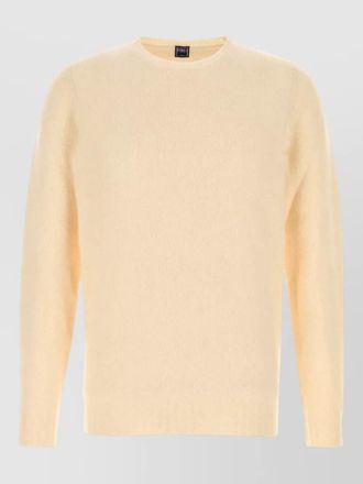 Fedeli stretch wool blend sweater round neck