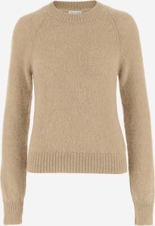 Dries Van Noten Light Brown Crew Neck Sweater