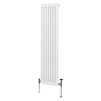 MonsterShop Traditional 2 Column Radiator - 1800 x 382mm - White
