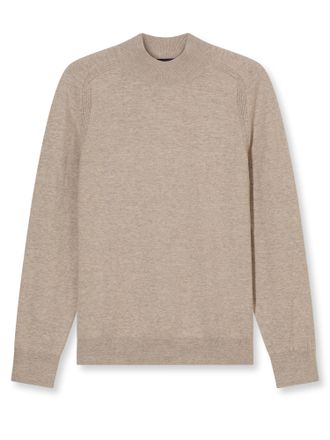 Olymp Rundhalspullover OLYMP Rundhals, Herren, Gr. 3XL, beige (natur), Obermaterial: 74% Baumwolle, 26% Polyamid, regular fit, Rundhals, Pullover Rundhalspu