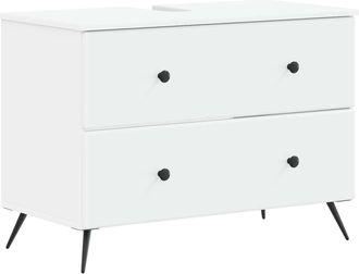 vidaXL Mueble De Lavabo Para Ba&ntilde;o Breda Blanco 82 X 41 X 59 Cm Vidaxl