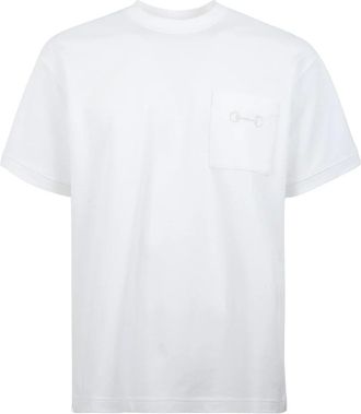 Gucci T-shirt - Heren - Tops - Wit - Maat: 2XL Katoen