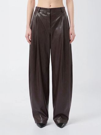 Andamane Pantaloni baggy Sasha a vita alta in pelle sintetica