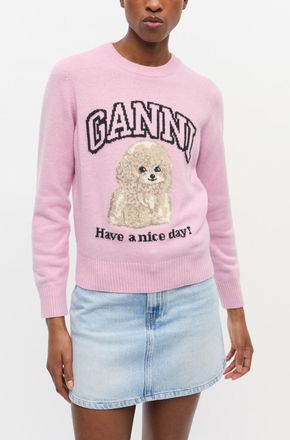Ganni Pink Poodle Jumper