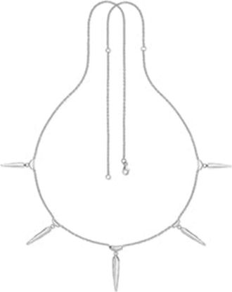 Lucy Quartermaine Multi Icicle Long Necklace Sterling Silver Adjustable at Nordstrom, Size 32