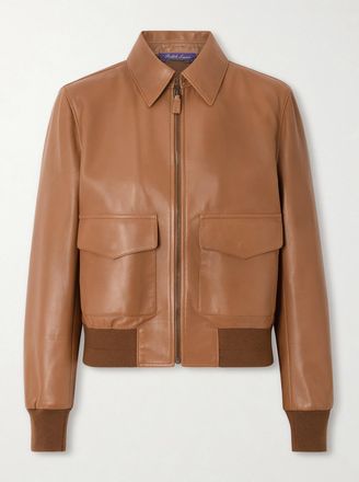 Ralph Lauren Collection Giacca In Pelle Sullivan - Marrone
