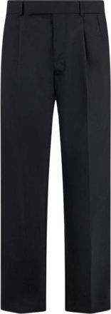 Roberto Cavalli Elegante Broeken - Heren - Nette broeken - Zwart - XS - Wol - Broeken