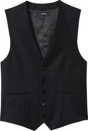 Reiss Aspire Plain Weave Wool Waistcoat