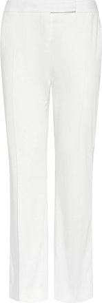 Max Mara Okra Cotton Satin Trousers