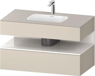 Duravit Qatego Lavabo Encastrado Con Base De Lavabo Consola, - Duravit