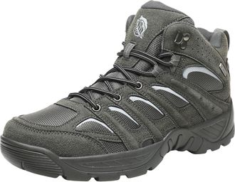 Generic Shoes for Men UK Hiking Shoes Mens Autumn Canvas Casual High Top Lace Up Footwear with Warm Comfortable Features Grey