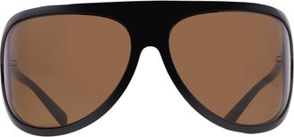 Miu Miu Brown Mask Ladies Sunglasses MU A01S 1AB01T 75