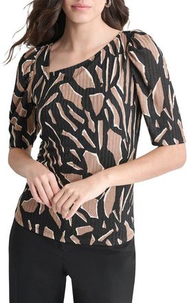 DKNY Dkny Short Sleeve Asymmetrical Top