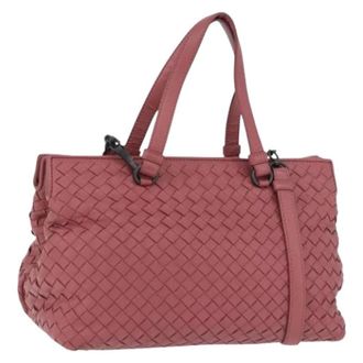 Bottega Veneta Pre-owned Vintage Hand Bag - Dames - Pre-owned - Roze - Maat: ONE Size Leer