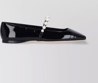Jimmy Choo London leather ballerina flats