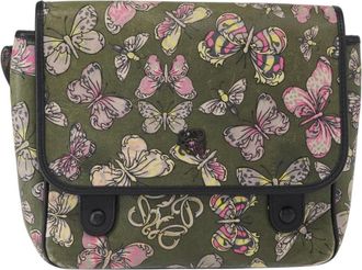 Loewe Messenger Printed Leather Green Leather Handbag (Pre-Owned)