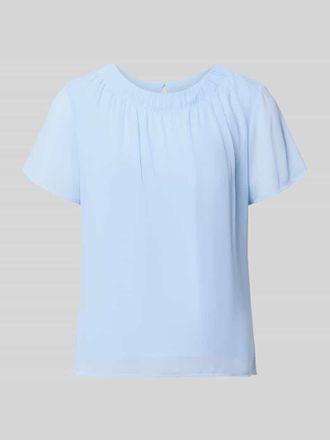 s.Oliver Black Label Loose Fit Blusenshirt aus Chiffon in Hellblau, Gr&ouml;&szlig;e 34