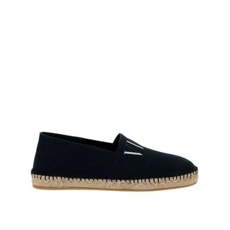 Valentino Garavani Schoenen, Heren, Zwart, 39 EU, Leer, Canvas Espadrilles