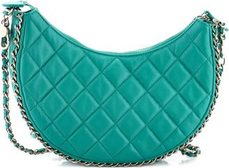 Chanel Chain Around Hook Quilted Lambskin Small hobo bag - Groen