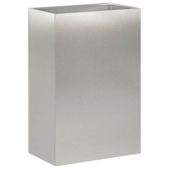 vidaXL Macetero De Jard&iacute;n Plateado 50 X 30 X 75 Cm Acero Inoxidable Vidaxl