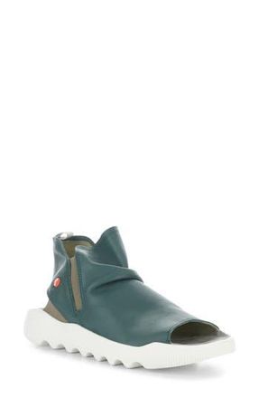 Softinos Wish Platform Wedge Sandal in Teal Smooth Leather at Nordstrom Rack, Size 7-7.5Us / 38Eu