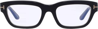 Tom Ford Blue Light Block Rectangular Mens Eyeglasses FT6045-B 001 52