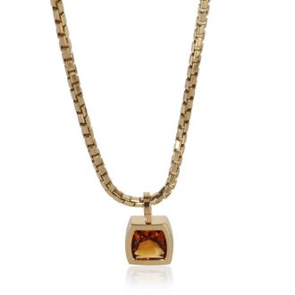 Cartier Pre-Owned Cartier Yellow Gold Citrine Dona Necklace