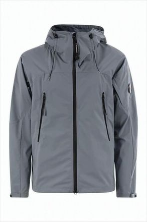 C.P. Company Hooded Matte Finish Jacket With Zippered Pockets