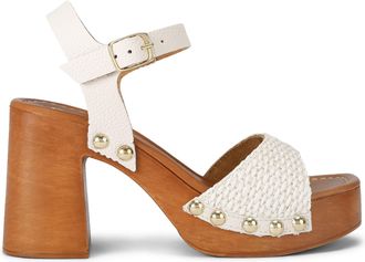 Carvela Womens Lava 2 Part Sandal Sandals - White Fabric - Size UK 5