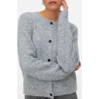 Vero Moda Novah Cardigan in Medium Grey Melange at Nordstrom Rack, Size X-Large