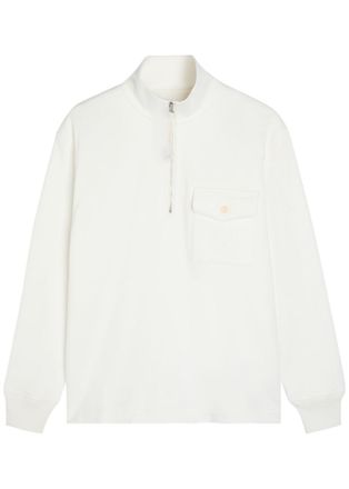 C.P. Company Logo-embroidered Cotton Sweatshirt - White - XL