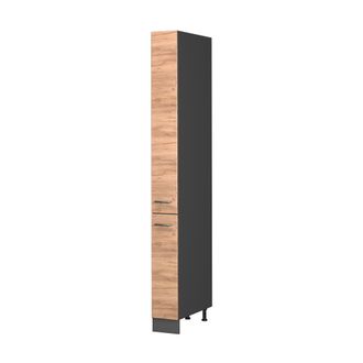 Vicco Mueble De Botica Fame-line, Roble Dorado/antracita, 20 Cm, Et Roble, Vicco