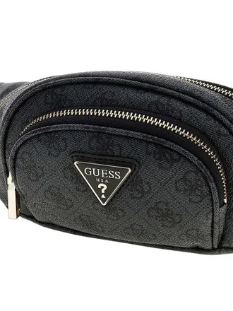Guess Womens Pouch Coal Logo Polyurethane