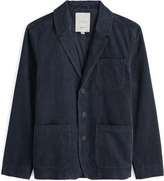 Seasalt Cornwall Plantsman Organic Cotton Corduroy Blazer in Iron Ore at Nordstrom, Size Xx-Large