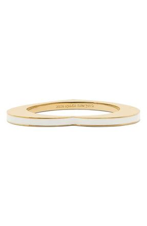 Kate Spade New York heart bangle bracelet in White. at Nordstrom