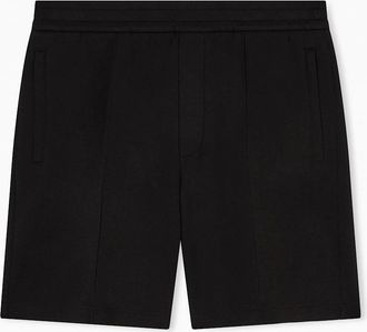 Emporio Armani Mens Double-Jersey Branded Shorts Black - Size: 35/34/32