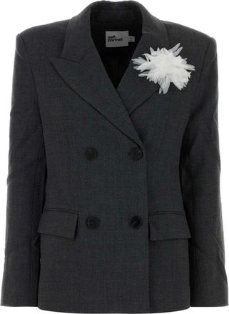 Self Portrait Mujer, Chaquetas, Gris, Talla: XS