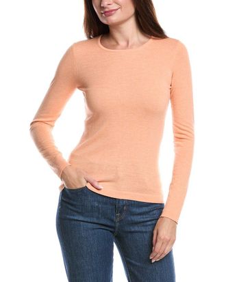 Fort&eacute; Cashmere Crewneck Silk & Cashmere-Blend Sweater