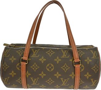 Louis Vuitton Papillon Handbag Monogram Canvas Brown Canvas Handbag (Pre-Owned)