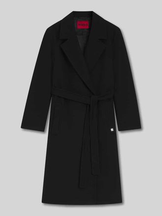 HUGO BOSS Regular Fit Mantel mit Woll-Anteil Modell MELZY in Black, Gr&ouml;&szlig;e 34