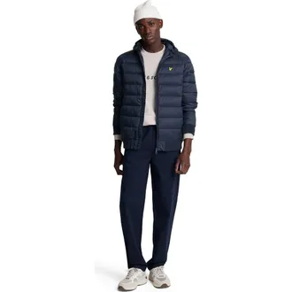 Lyle & Scott Wadded Jacket in Dark Navy at Nordstrom, Size Xx-Large