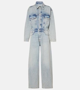 7 For All Mankind Jumpsuit a gamba larga di jeans